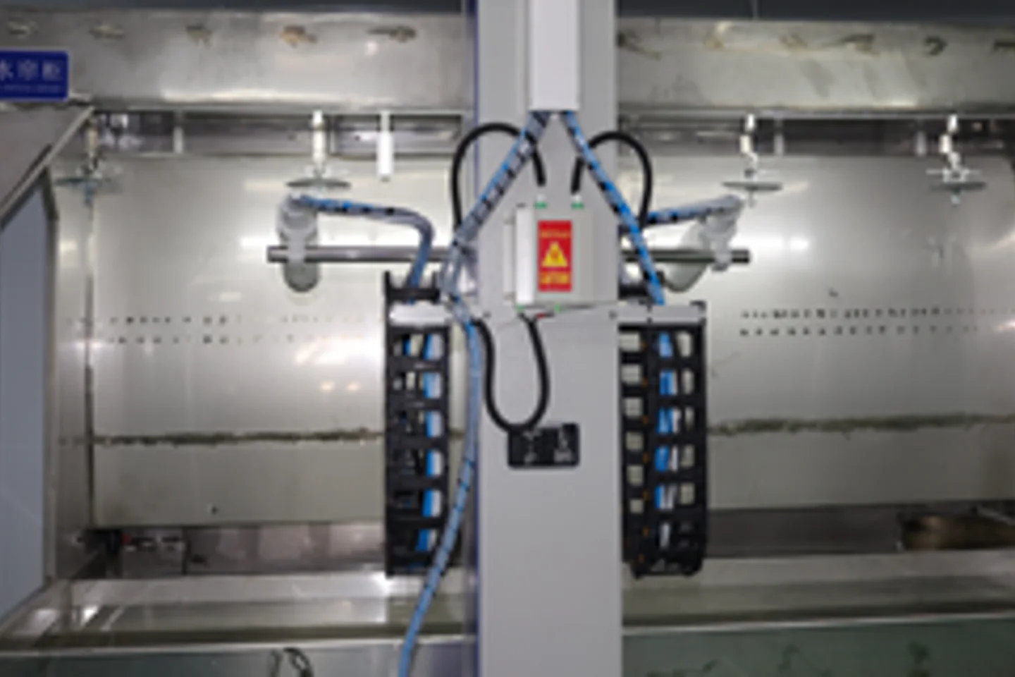 Controlled application booth