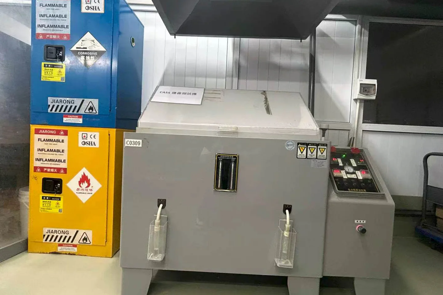 CASS corrosion test chamber