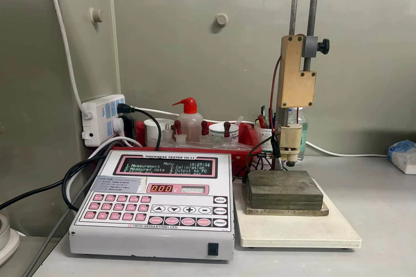Coating thickness tester