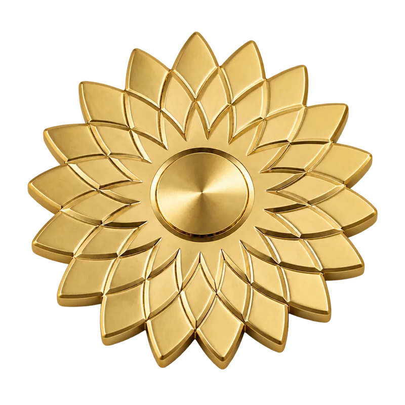 Gold electroplated decorative metal component